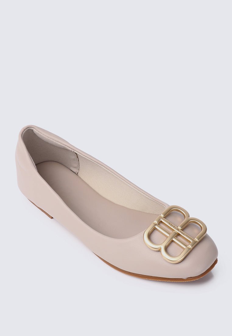 Brenda Comfy Ballerina In Taupe