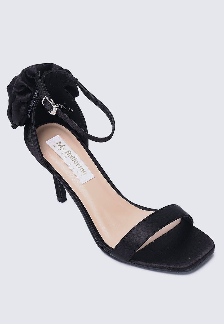 Roxanne Comfy Heels In Black