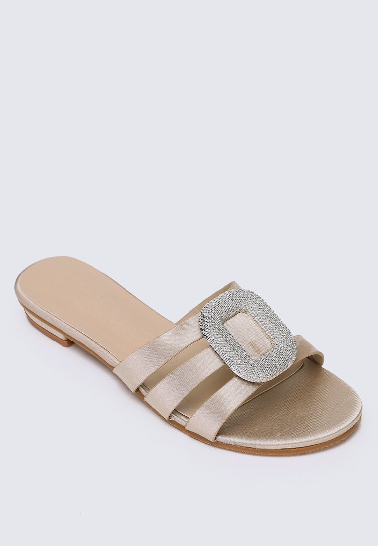 Kaylee Comfy Sandals In Champagne