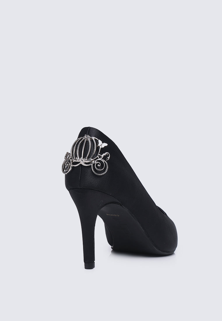 The Carriage Princess Comfy Pumps In Black - myballerine