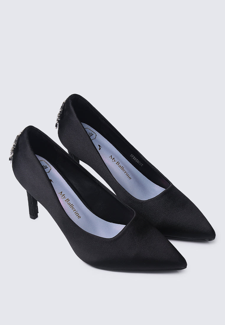 The Carriage Princess Comfy Pumps In Black - myballerine