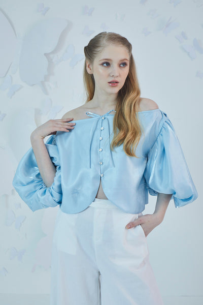 A Princess’ Wish Top In Blue - myballerine