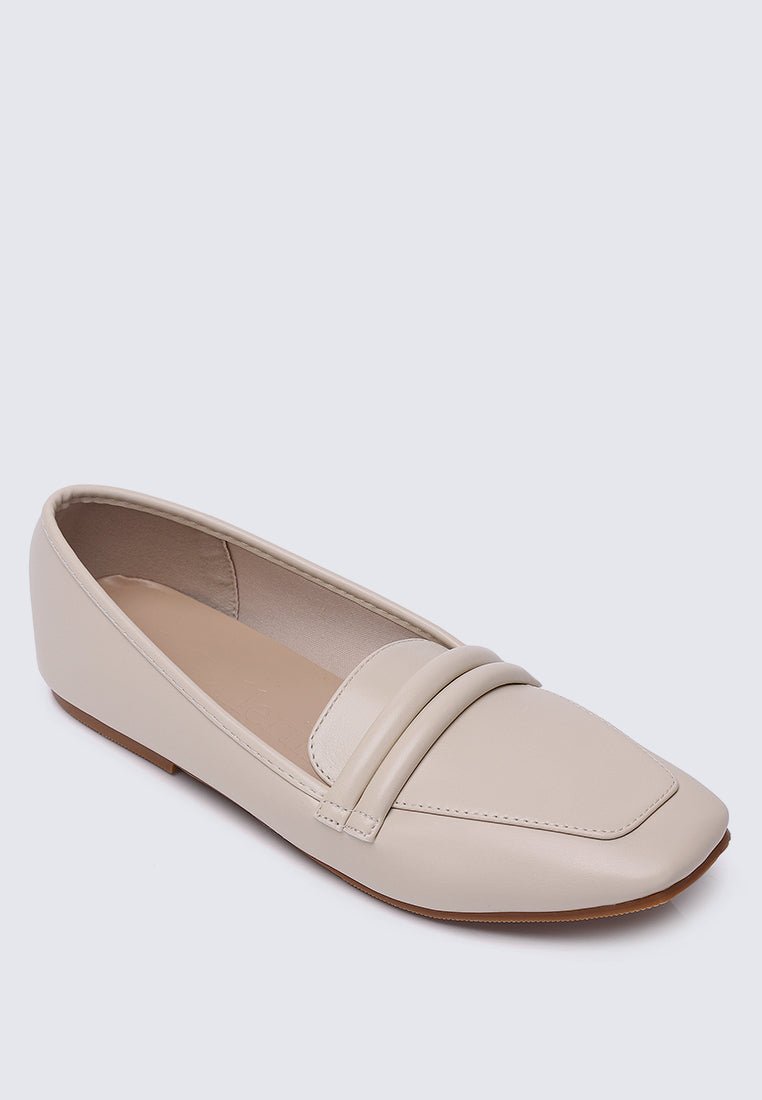 Aaliyah Comfy Loafers In AlmondShoes - myballerine