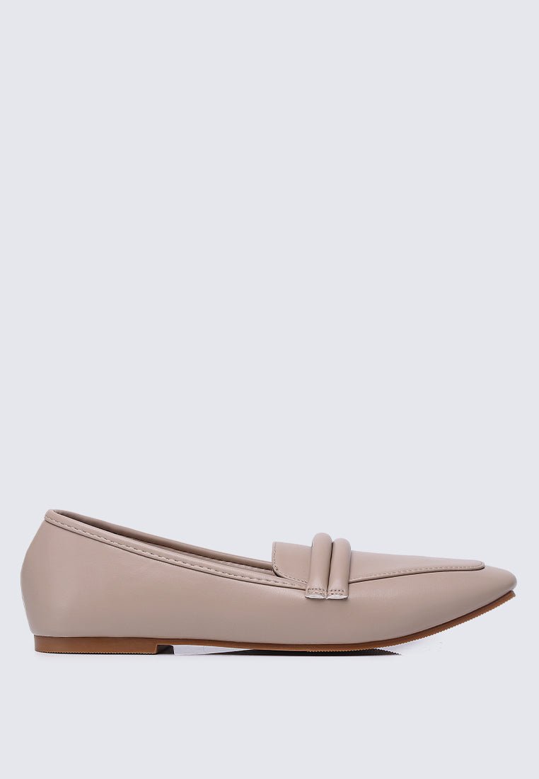 Aaliyah Comfy Loafers In TaupeShoes - myballerine