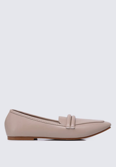 Aaliyah Comfy Loafers In TaupeShoes - myballerine