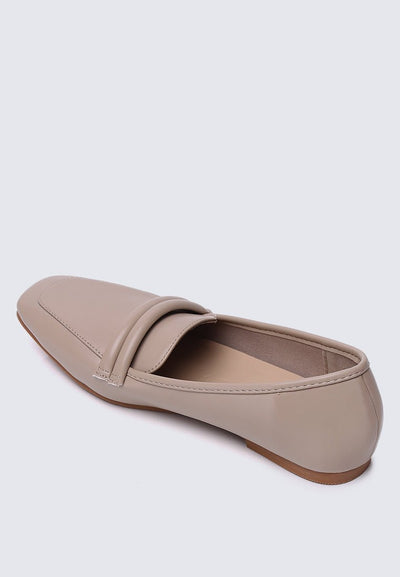 Aaliyah Comfy Loafers In TaupeShoes - myballerine