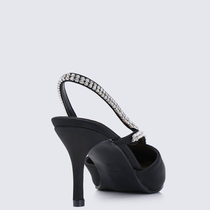 Abigail Comfy Heels In BlackShoes - myballerine