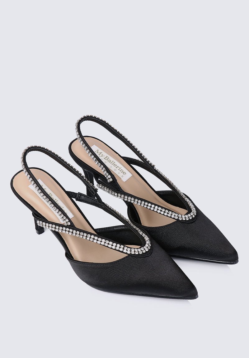 Abigail Comfy Heels In BlackShoes - myballerine