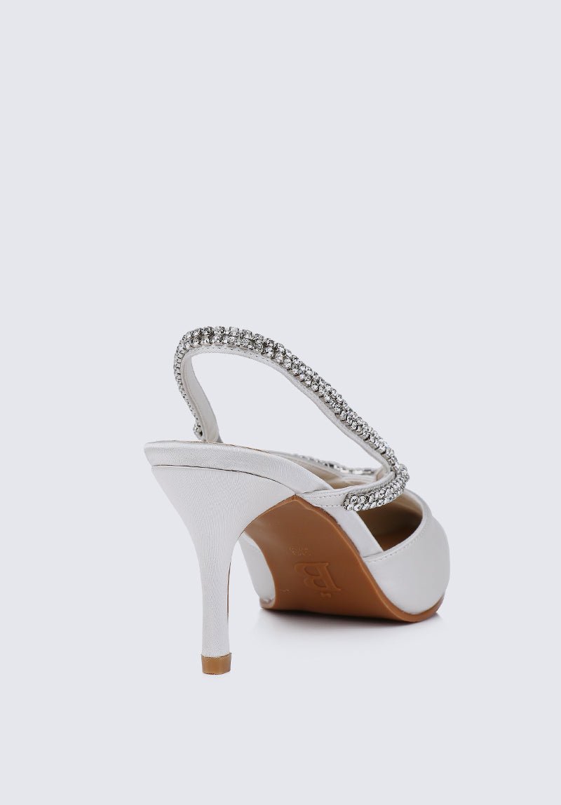 Abigail Comfy Heels In SilverShoes - myballerine