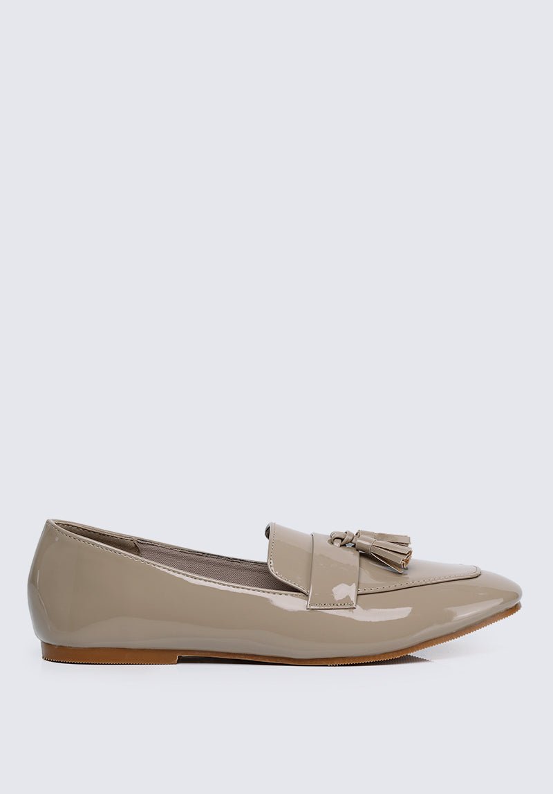 Ada Comfy Loafers In Almond - myballerine