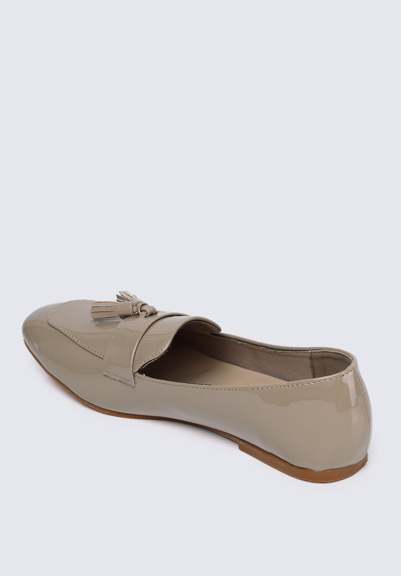 Ada Comfy Loafers In Almond - myballerine