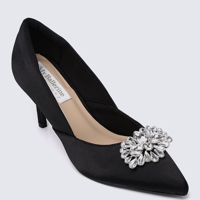 Adelyn Comfy Pumps In Black - myballerine