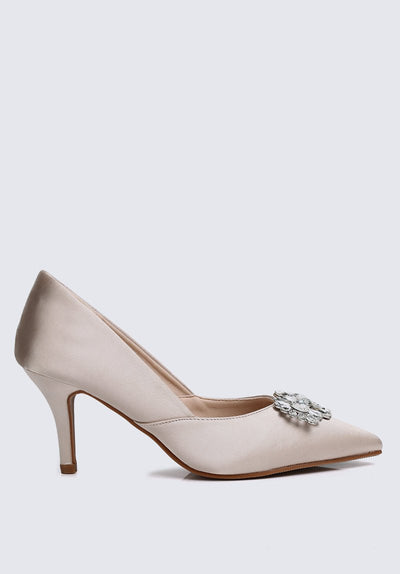 Adelyn Comfy Pumps In Champagne - myballerine