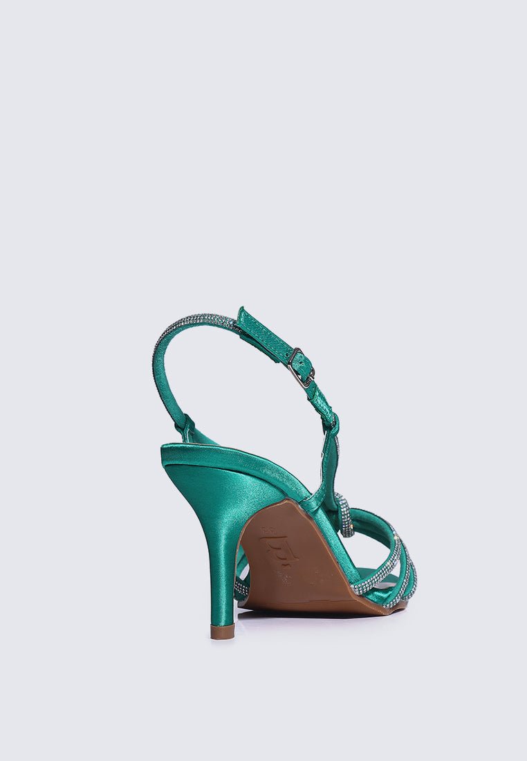 Alaia Comfy Heels In Green - myballerine