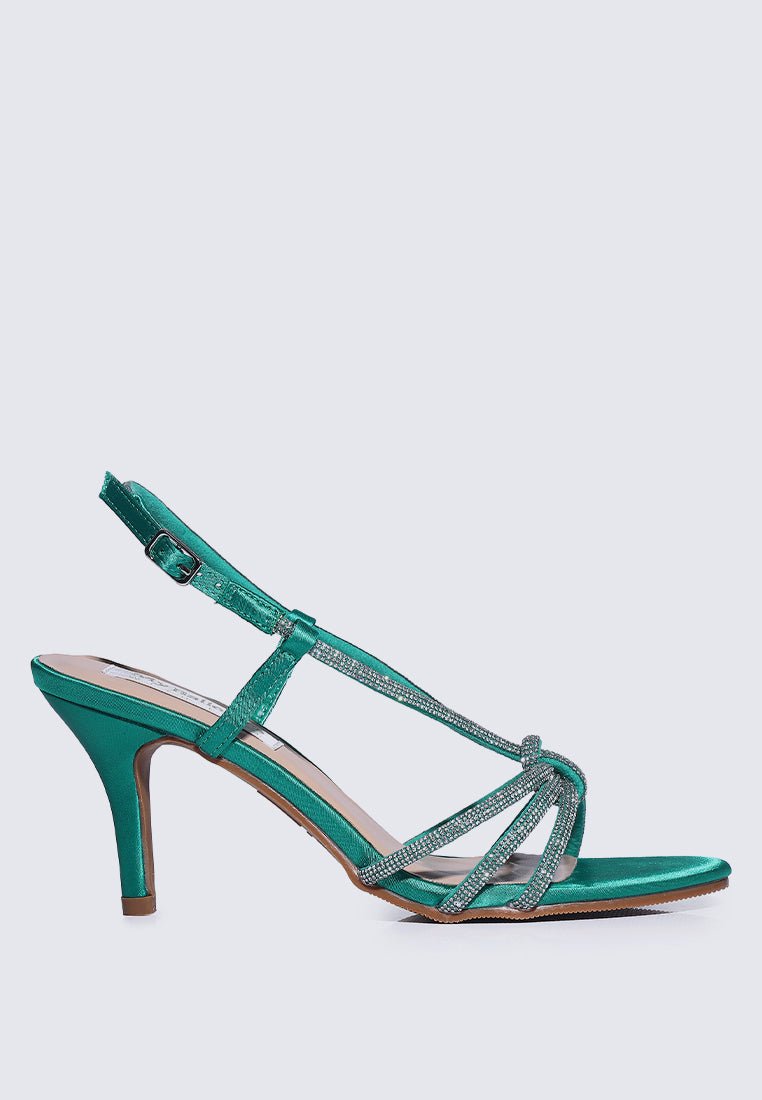 Alaia Comfy Heels In Green - myballerine