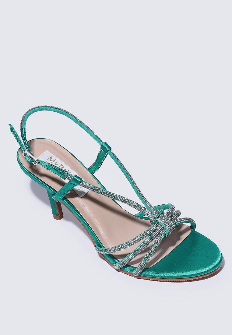 Alaia Comfy Heels In Green - myballerine