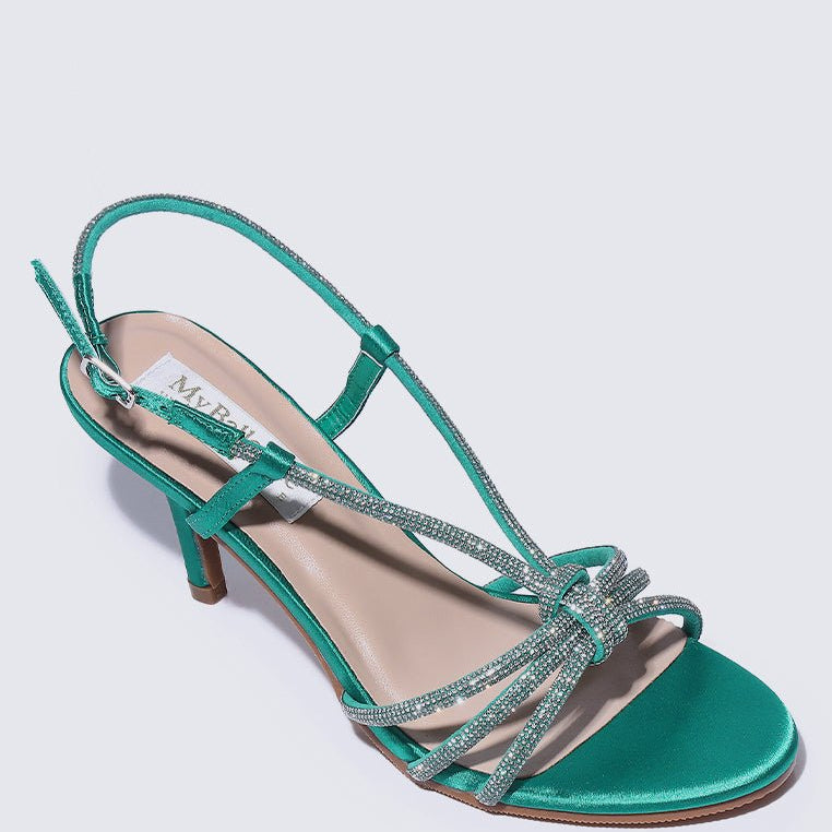 Alaia Comfy Heels In Green - myballerine