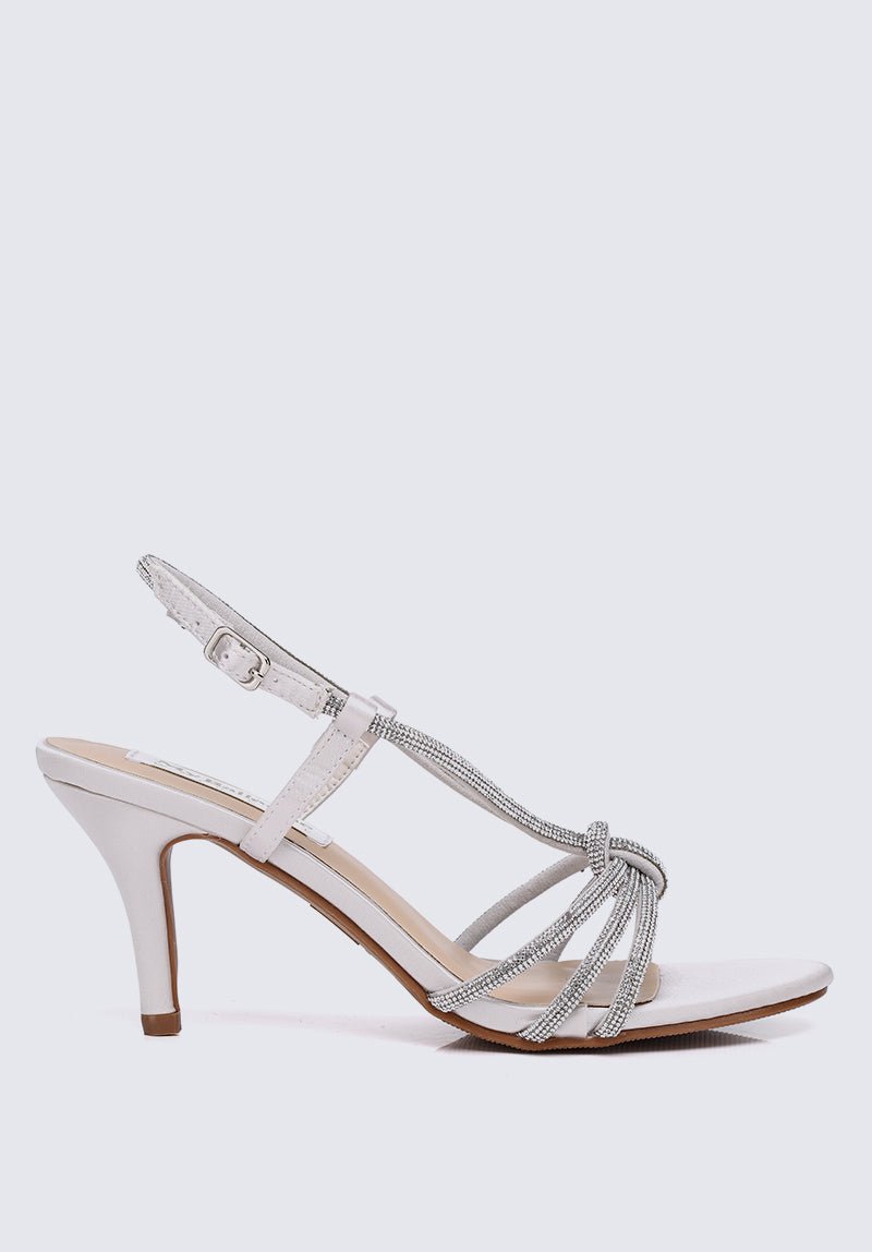 Alaia Comfy Heels In Silver Grey - myballerine