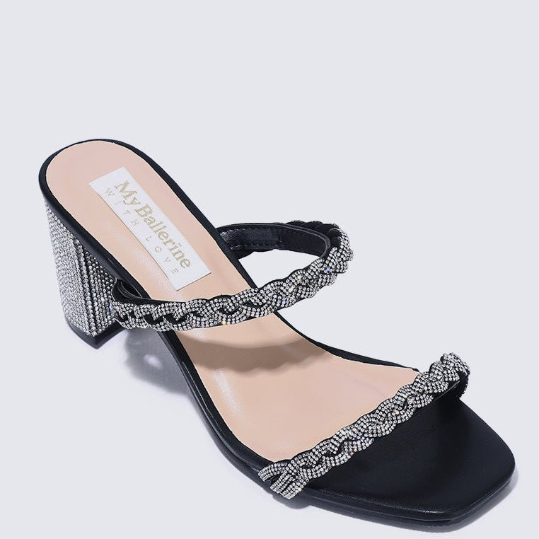 Alani Comfy Heels In BlackShoes - myballerine