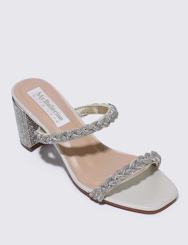 Alani Comfy Heels In ChampagneShoes - myballerine