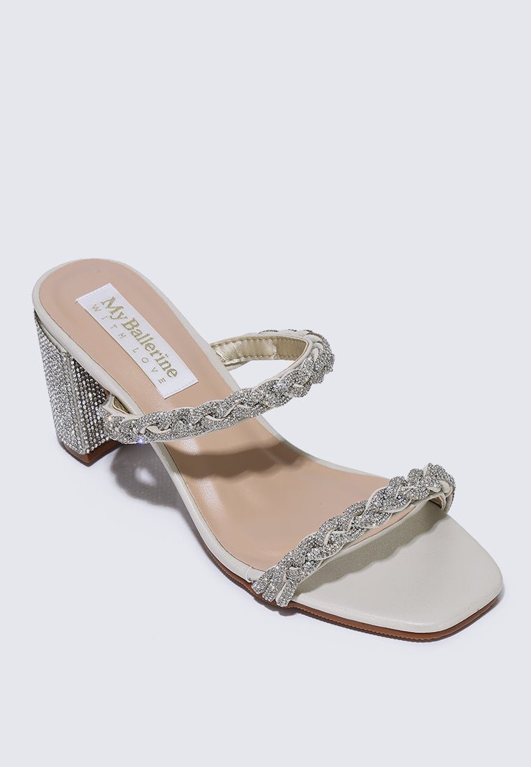 Alani Comfy Heels In ChampagneShoes - myballerine