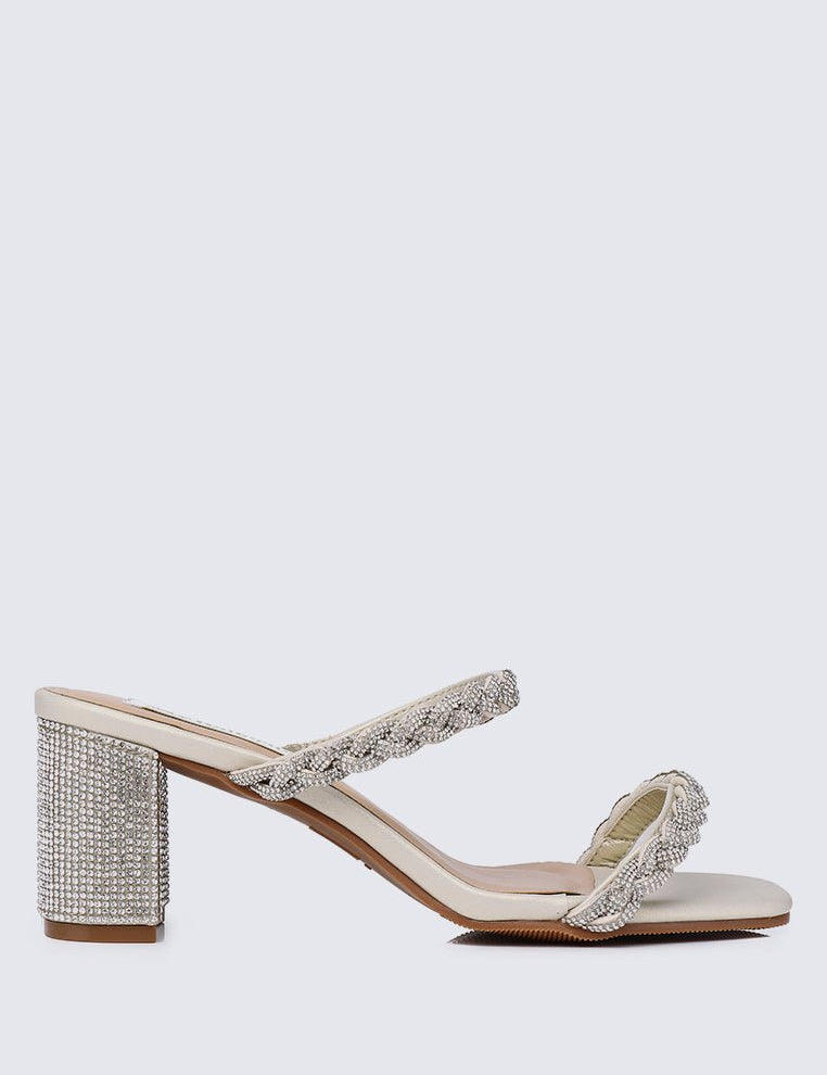 Alani Comfy Heels In ChampagneShoes - myballerine