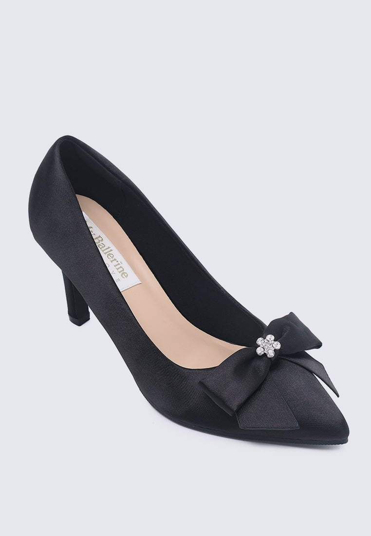 Alexandria Comfy Pumps In Black - myballerine