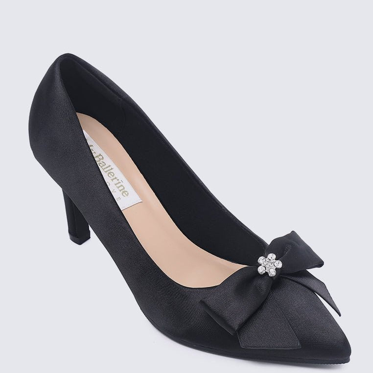 Alexandria Comfy Pumps In Black - myballerine