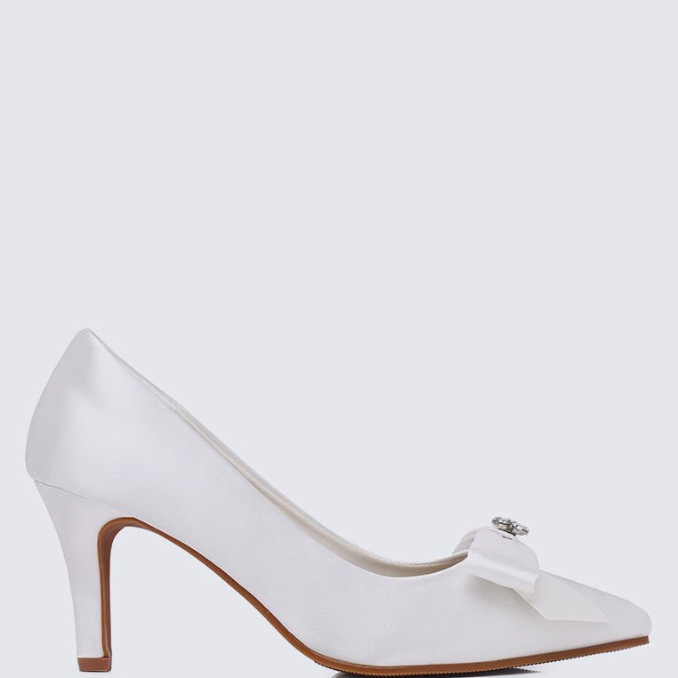 Alexandria Comfy Pumps In Ivory - myballerine