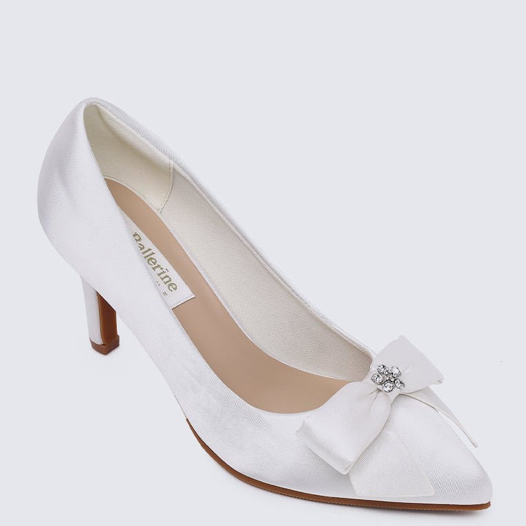 Alexandria Comfy Pumps In Ivory - myballerine