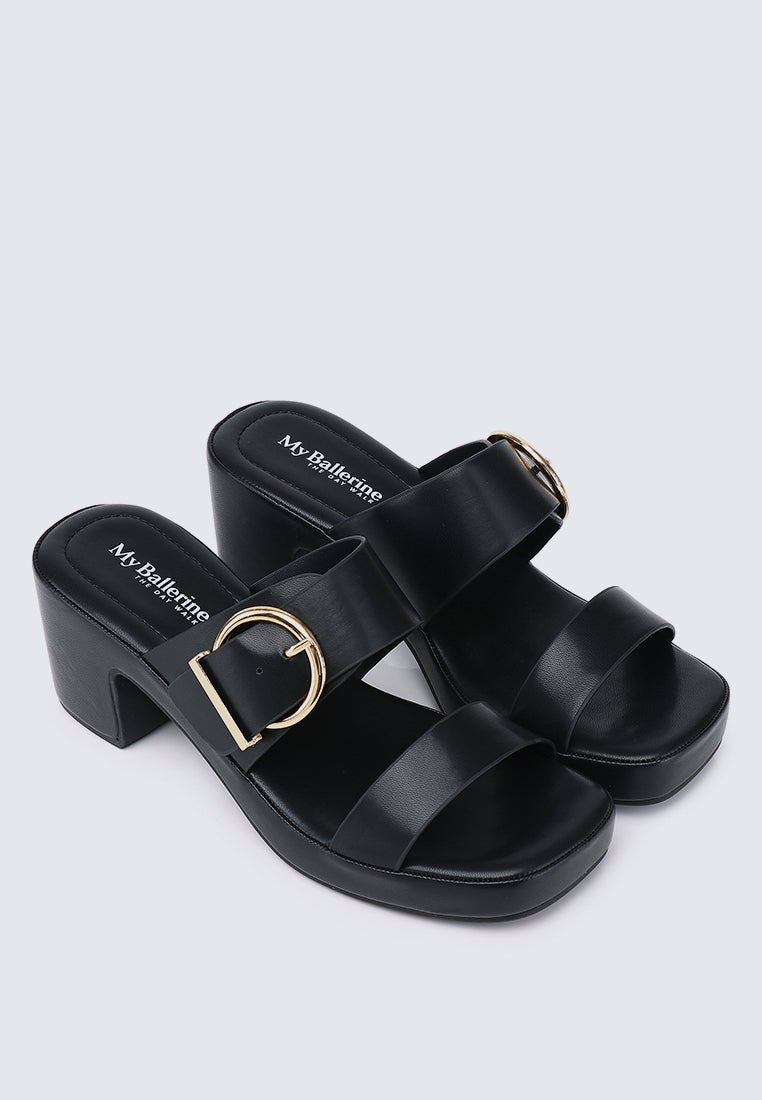 All Day Walk Comfy Wedges In BlackShoes - myballerine