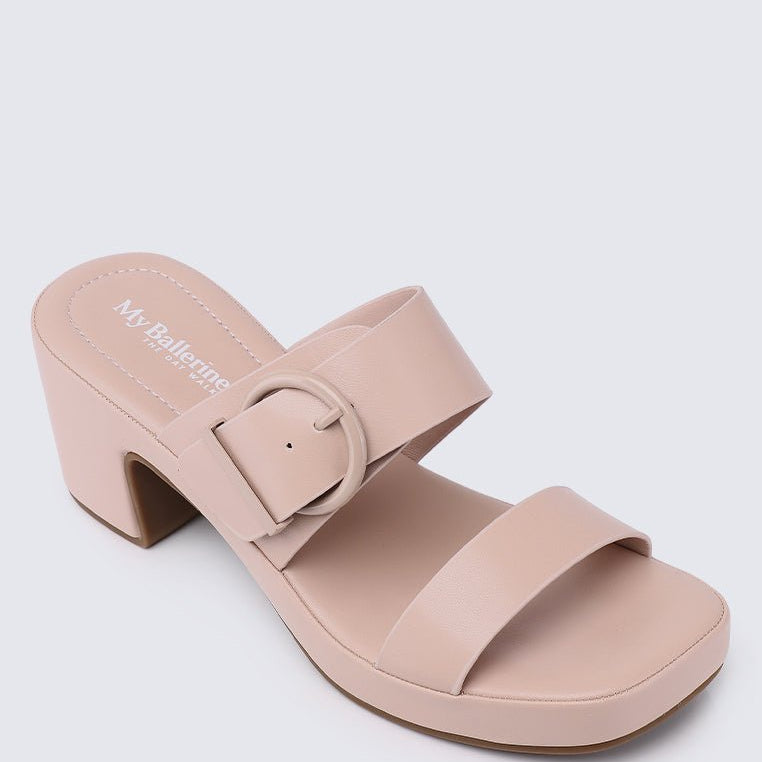 All Day Walk Comfy Wedges In Nude PinkShoes - myballerine