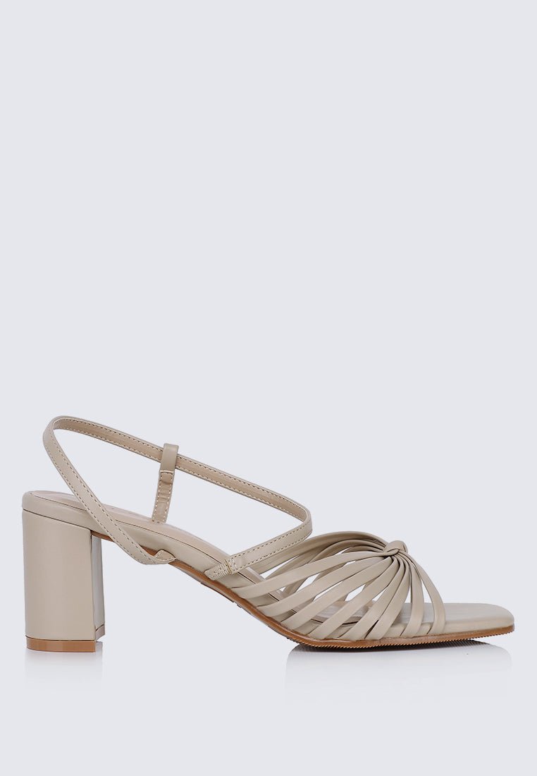 Alma Comfy Heels In Almond - myballerine