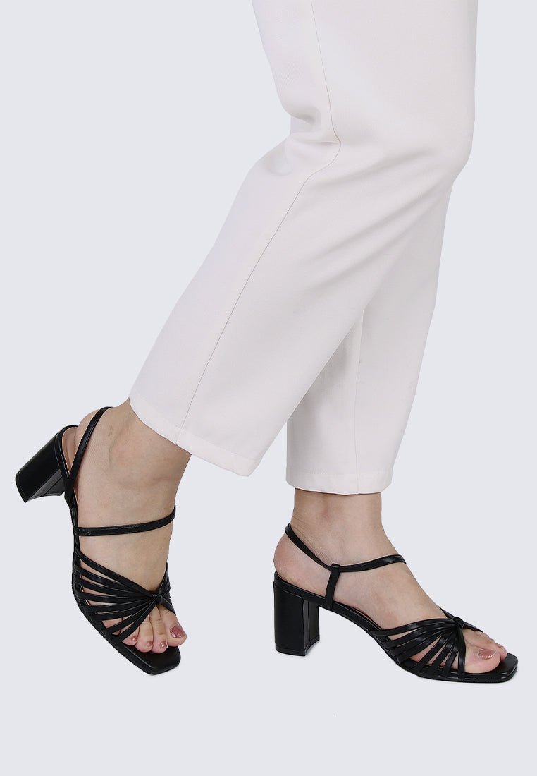 Alma Comfy Heels In Black - myballerine