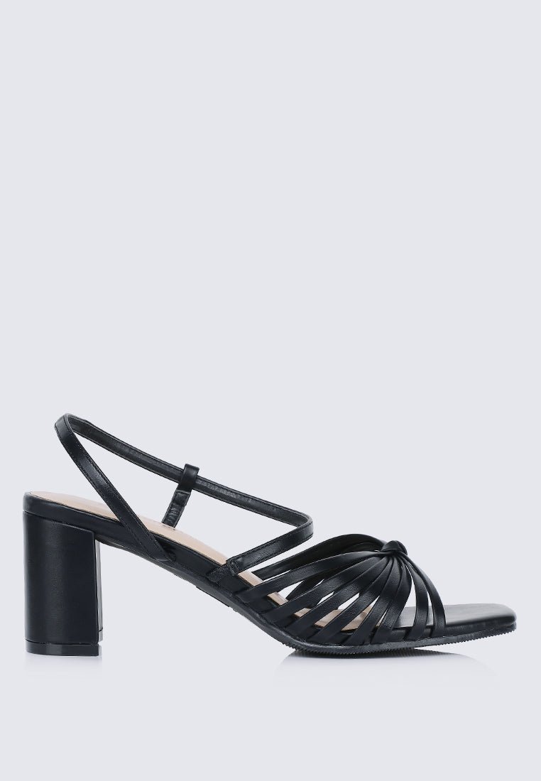 Alma Comfy Heels In Black - myballerine