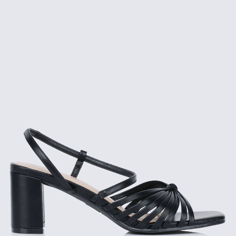 Alma Comfy Heels In Black - myballerine