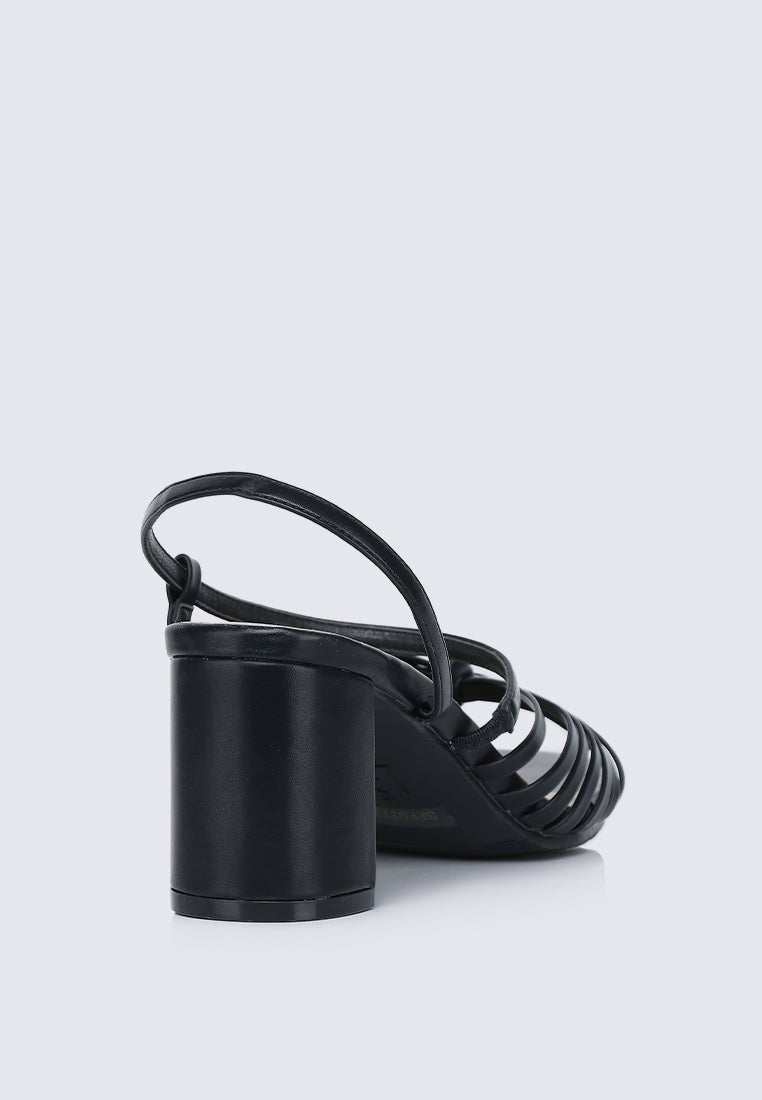 Alma Comfy Heels In Black - myballerine