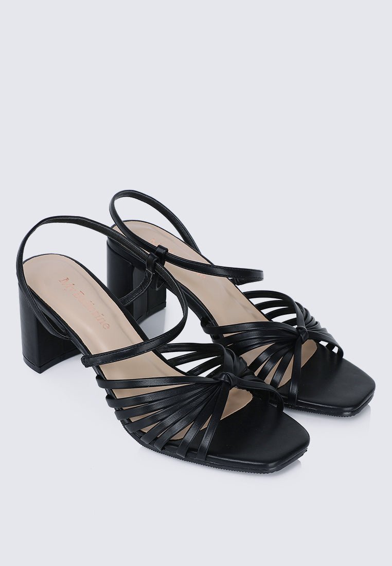 Alma Comfy Heels In Black - myballerine