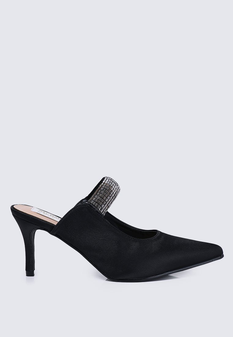 Ambre Comfy Heels In Black - myballerine