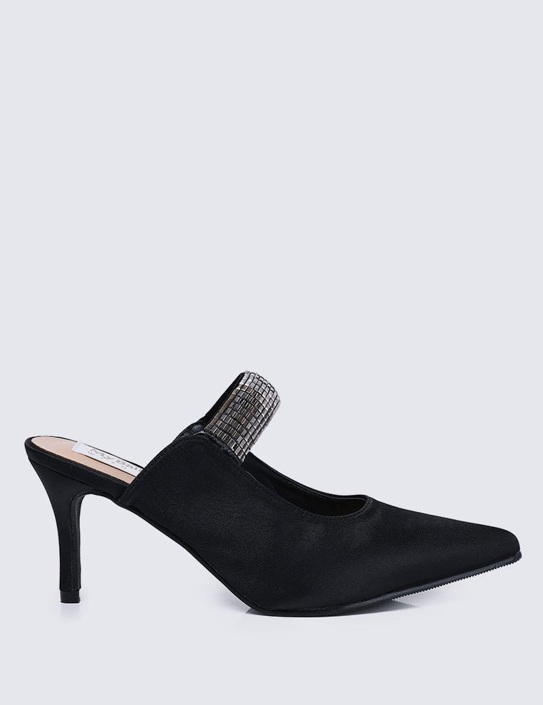 Ambre Comfy Heels In Black - myballerine