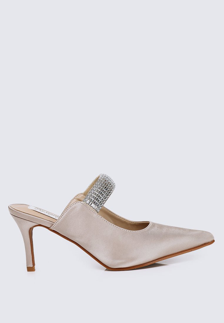 Ambre Comfy Heels In Nude - myballerine