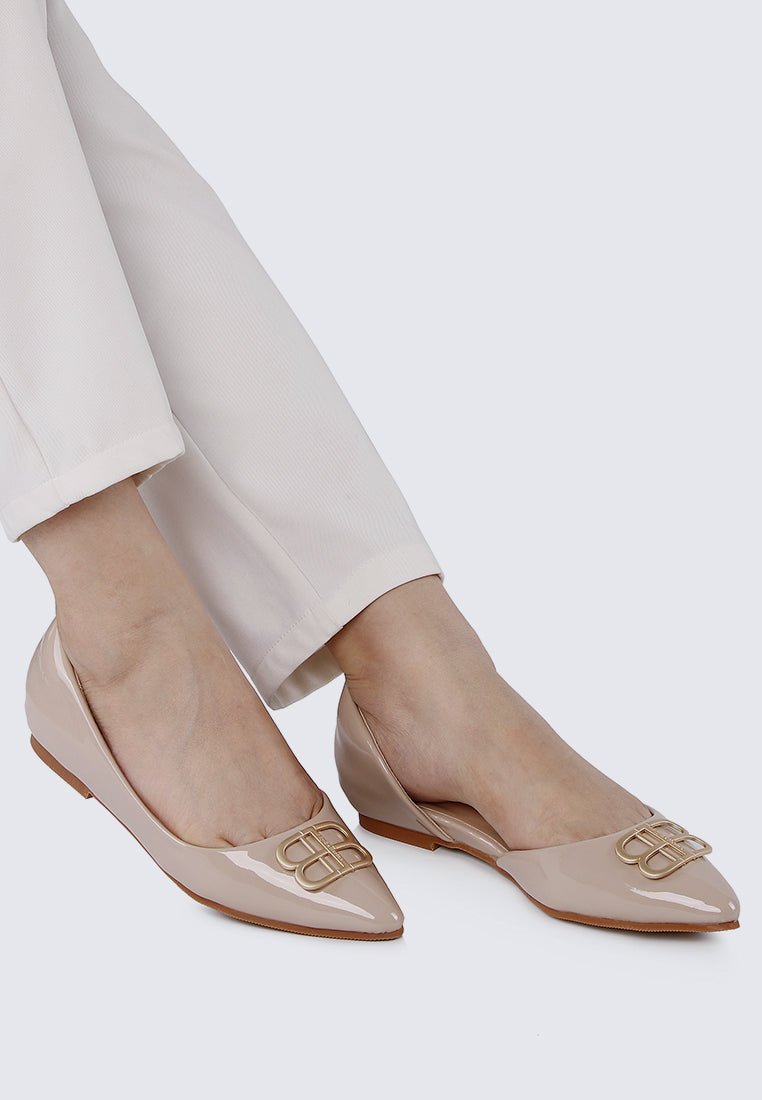 Amina Comfy Ballerina In AlmondShoes - myballerine