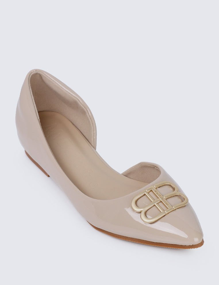 Amina Comfy Ballerina In AlmondShoes - myballerine