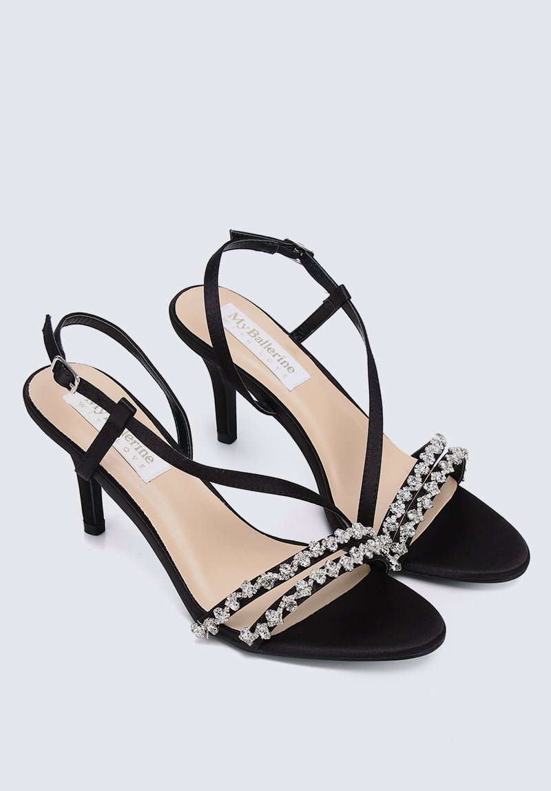 Angeline Comfy Heels In Black - myballerine