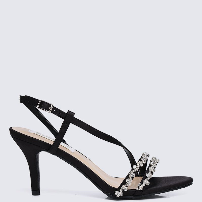 Angeline Comfy Heels In Black - myballerine