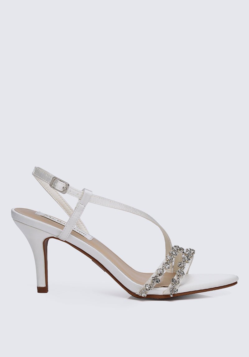 Angeline Comfy Heels In Ivory - myballerine