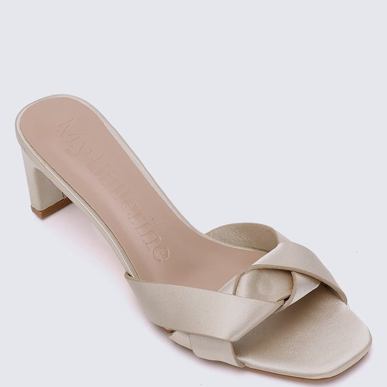 Anne Comfy Heels In Nude - myballerine