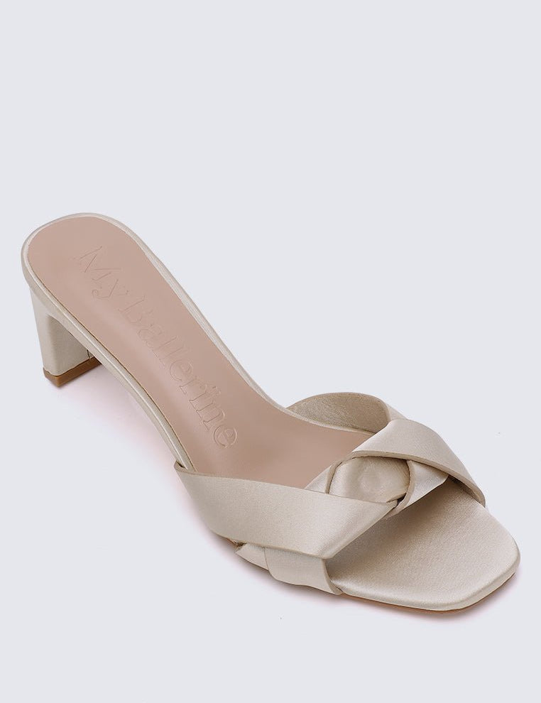 Anne Comfy Heels In Nude - myballerine