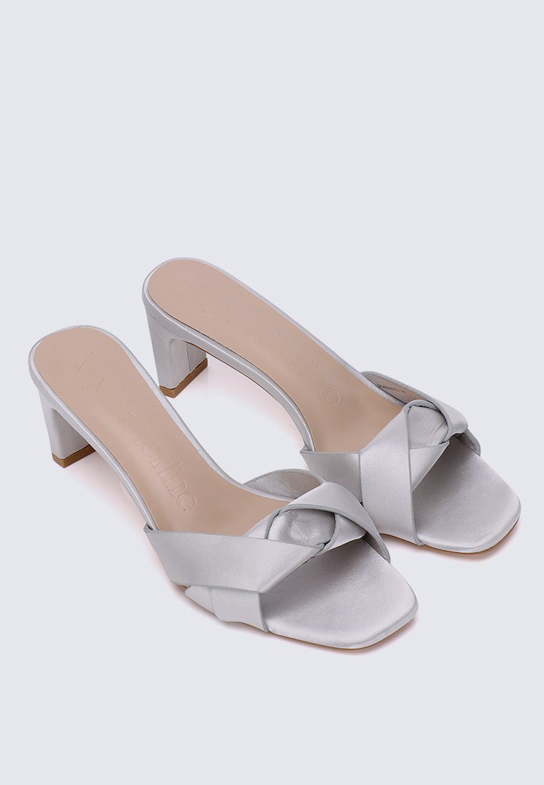 Anne Comfy Heels In Silver - myballerine