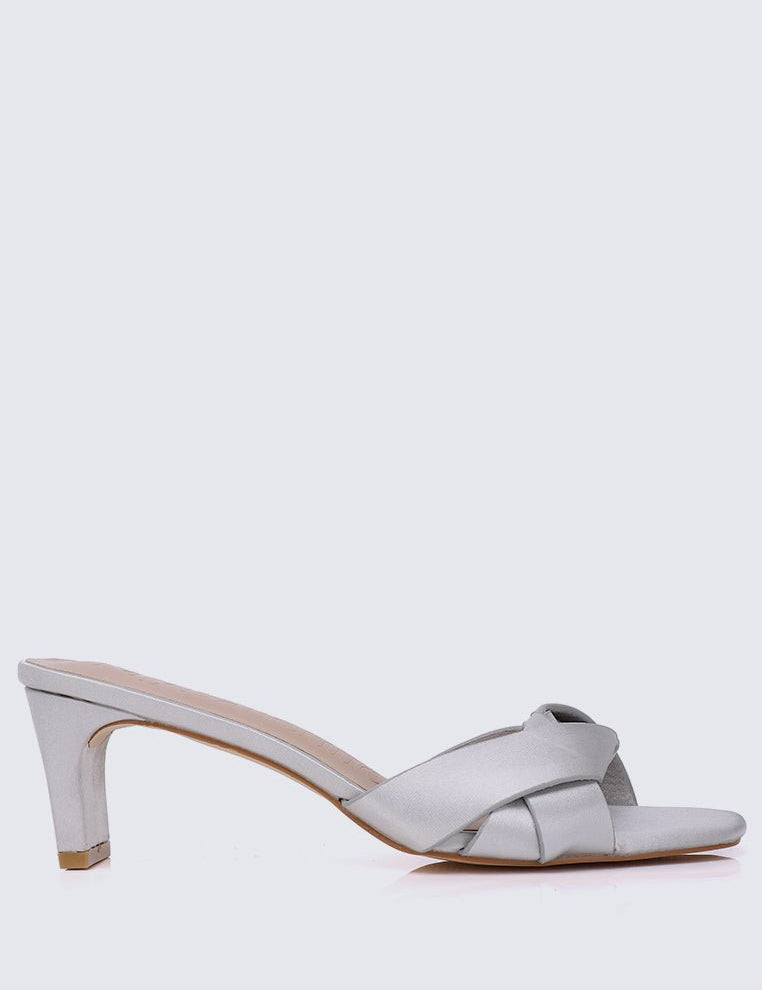 Anne Comfy Heels In Silver - myballerine